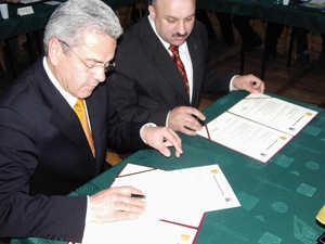 Orneta - Unterzeichnung Partnerschaftsvertrag